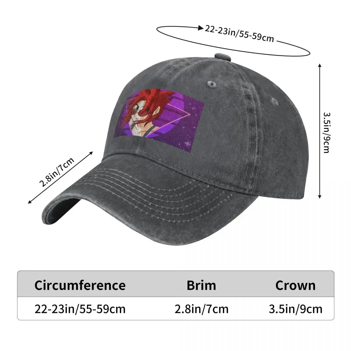 Synthwave Tayla DrawingCap Baseball Cap