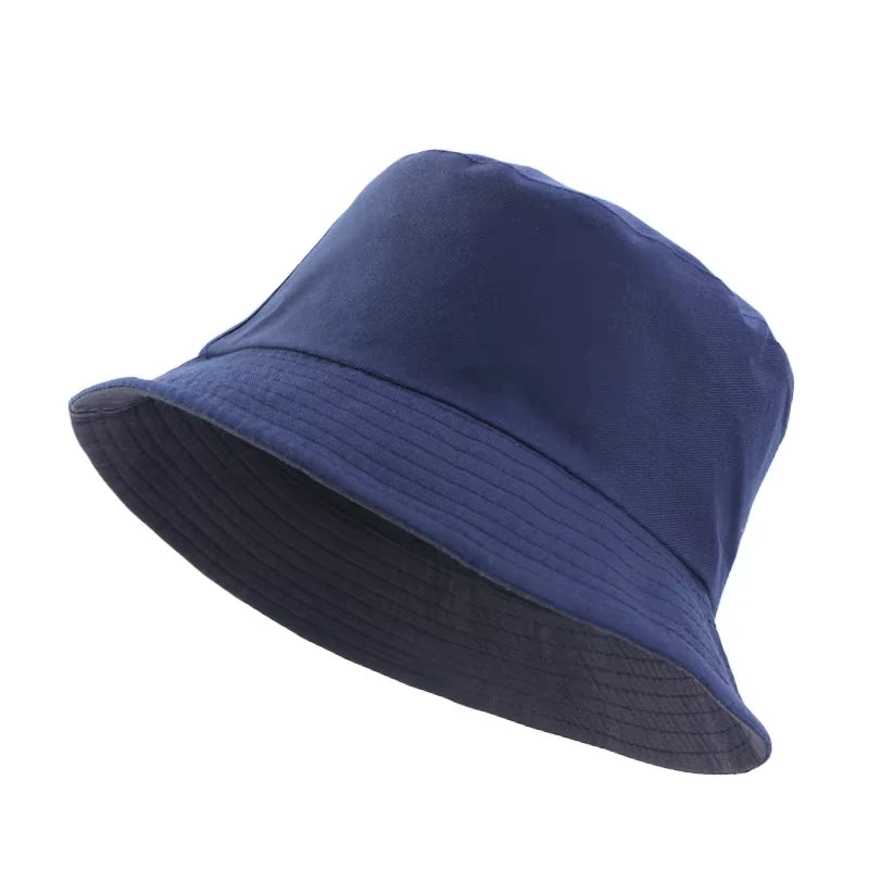 New Unisex Solid Foldable Bucket Hat Outdoor Sunscreen Hat Panama Bob Hip Hop Caps