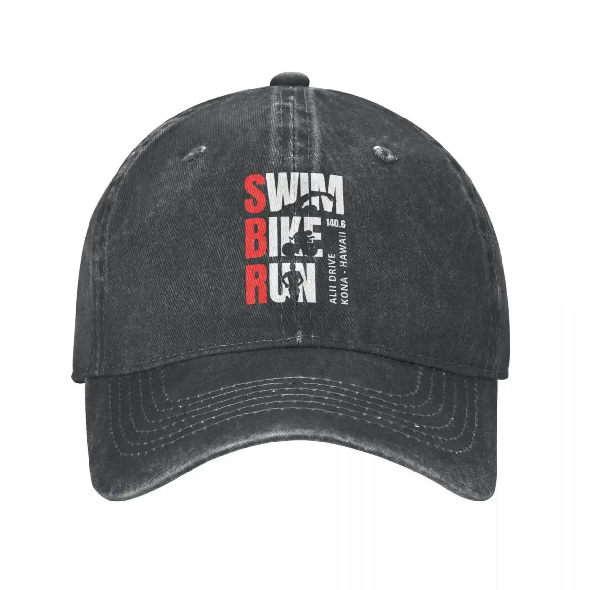 Triathlon Swim Bike Run Men Women Baseball Cap