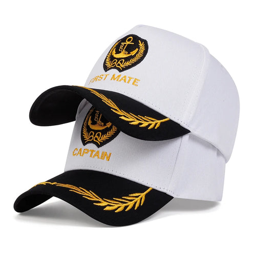 Unisex CAPTAIN/FIRST MATE Letter Embroidery Baseball Caps