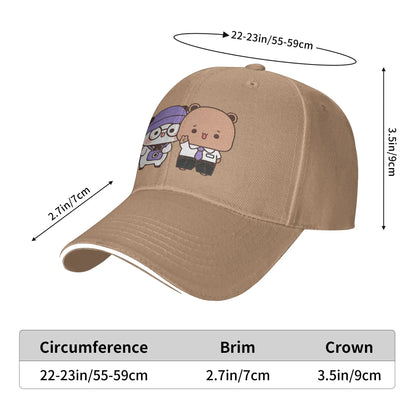Bear And Panda Bubu Dudu Balloon Sun Baseball Cap