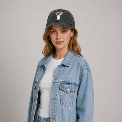 Future Ghost Halloween Graphic Baseball Cap