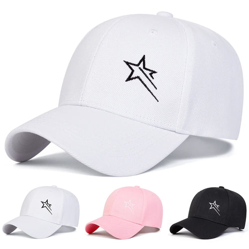 Unisex Five-pointed Star Embroidery Baseball Caps