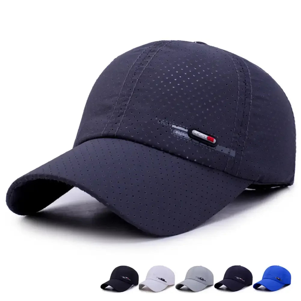 Summer Quick Dry For Men Sports Running Sweat Baseball Cap Male