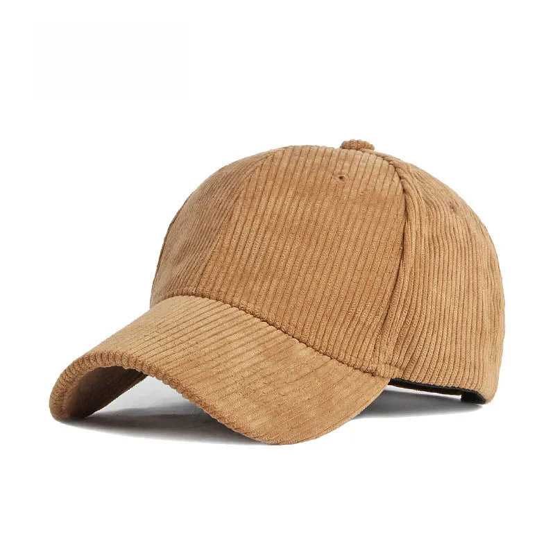Corduroy Baseball Cap For Women Men New