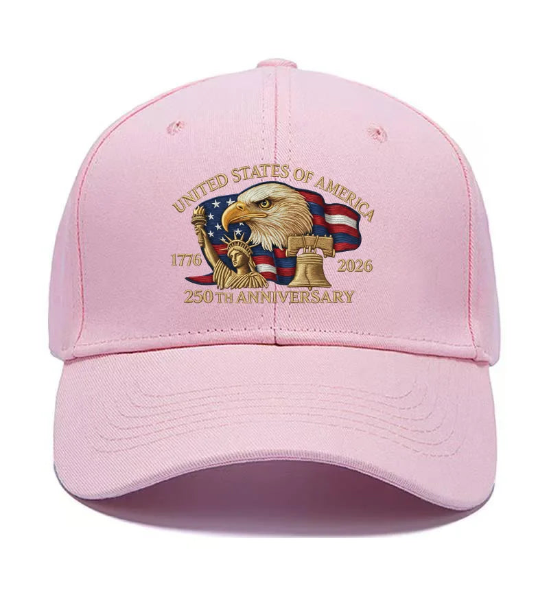 250th Anniversary Hat USA Patriotic Baseball Caps Eagle Embroidered Baseball Hats For Men Women