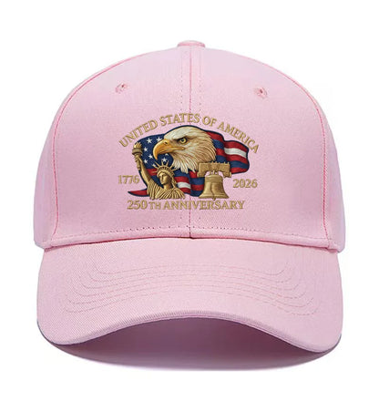 250th Anniversary Hat USA Patriotic Baseball Caps Eagle Embroidered Baseball Hats For Men Women