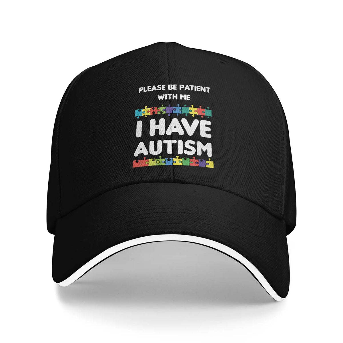 I Have Autism Sandwich Hat Baseball Caps Please Be Patient With Me