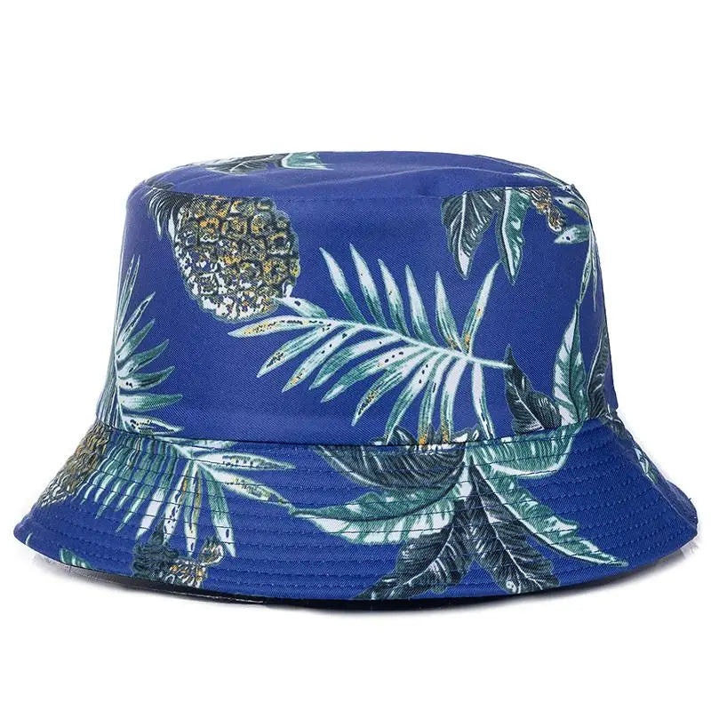 Unisex Bucket Cap Fruit Printing Hats Summer Double-sided Wear Man Women