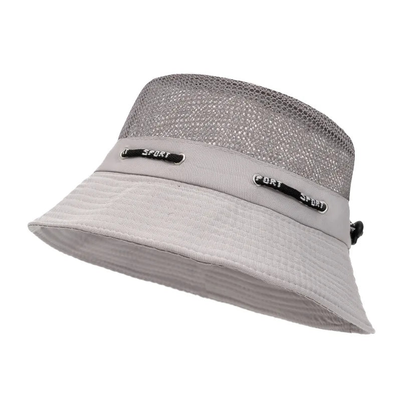 Summer Breathable Mesh Small Basin Hat Bucket Hat