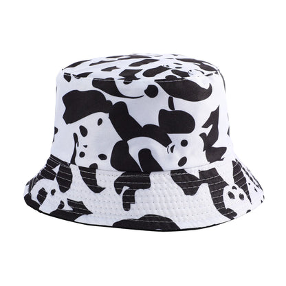 Bucket Hat Women Men Unisex Panda Printed Fisherman Cap Female