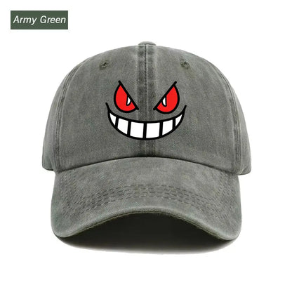 Baseball Cap Ghost Face American Anime Print Graphic