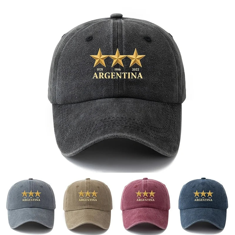 Baseball Cap Three Stars Representing ARGENTINA