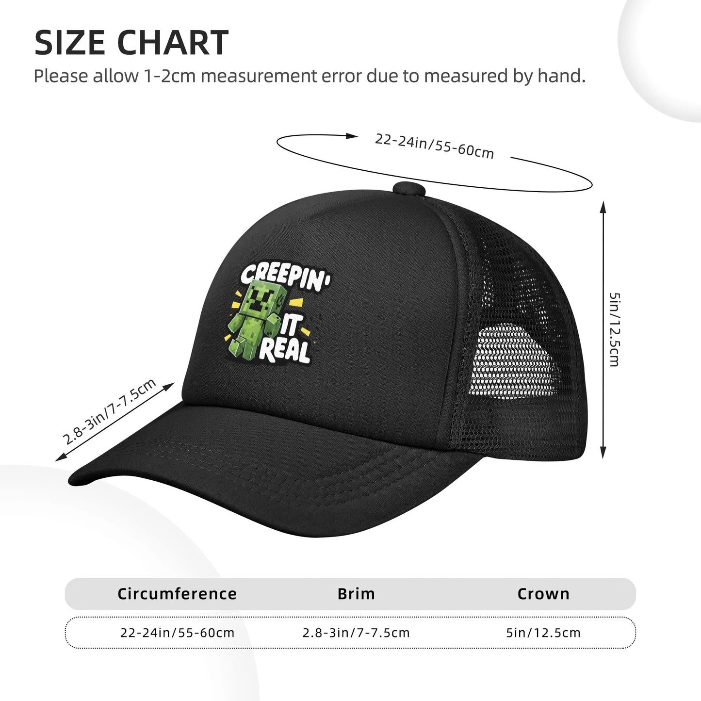 Creepers  Fan Art Design Mesh Baseball Cap