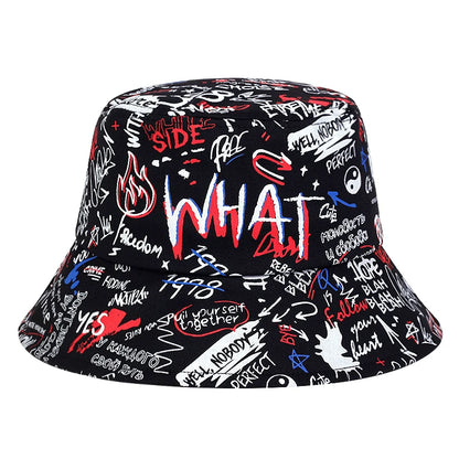 Bucket Hat Hip Hop Cap Men Summer fishing Fisherman hats Graffiti Hat for Men Women