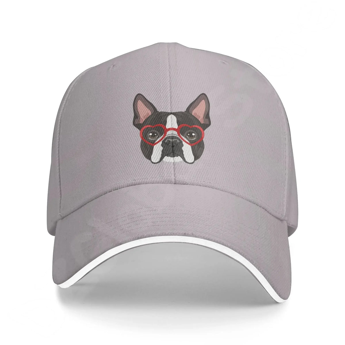Boston Terrier Washed Baseball Cap