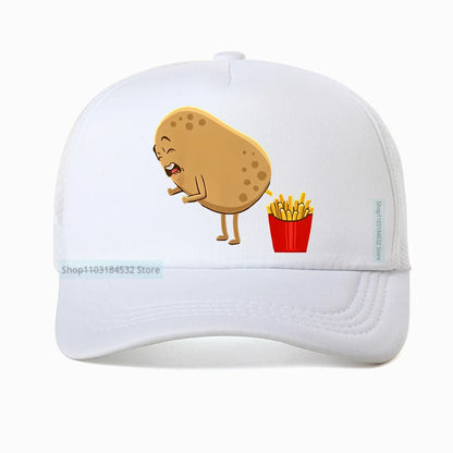 Funny French Fries Design Potato Lovers Baseball Cap
