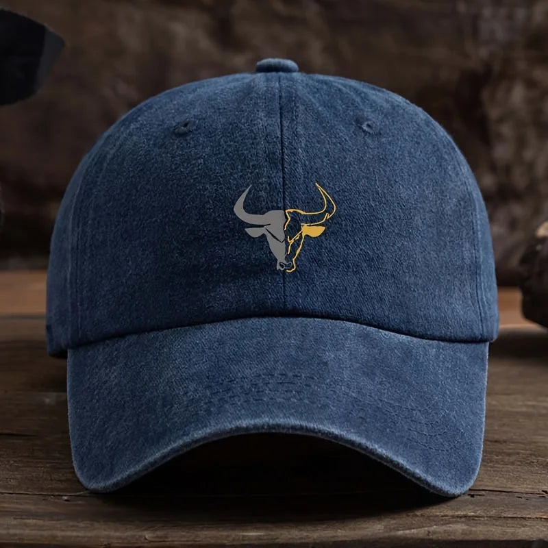 Fashionable Bull Head Printed Baseball Hat Multi Functional Outdoor Leisure Sunshade Duck