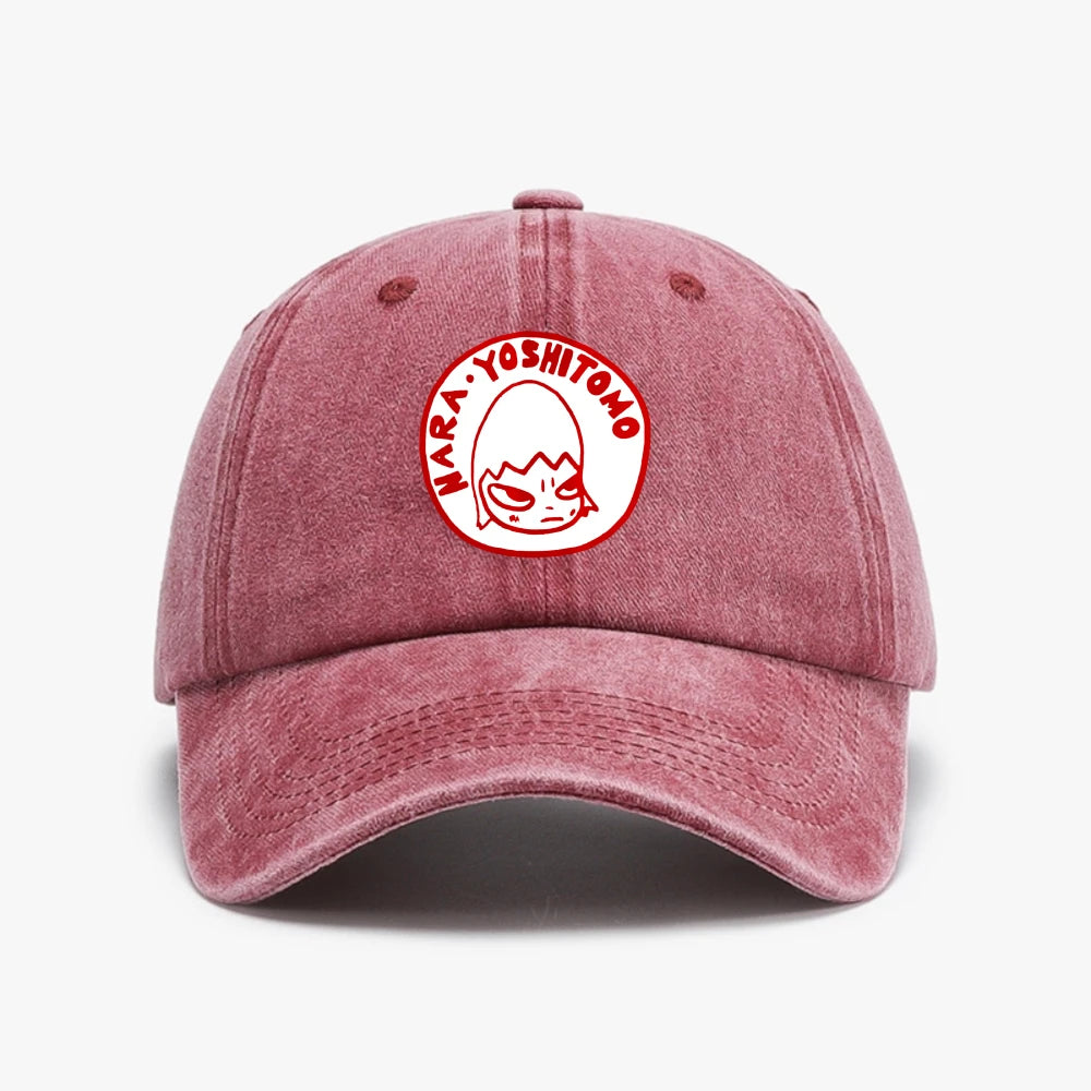 Nara Yoshitomo Print Baseball Cap