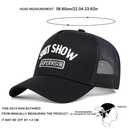 Unisex SHIP SHOW Letter Embroidery Baseball Caps