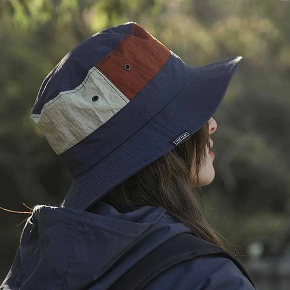 Sun Protection Wide Brim Bucket Hat Quick-dry Summer Man Women