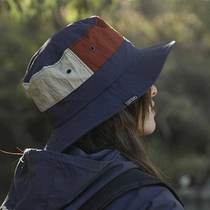 Sun Protection Wide Brim Bucket Hat Quick-dry Summer Man Women