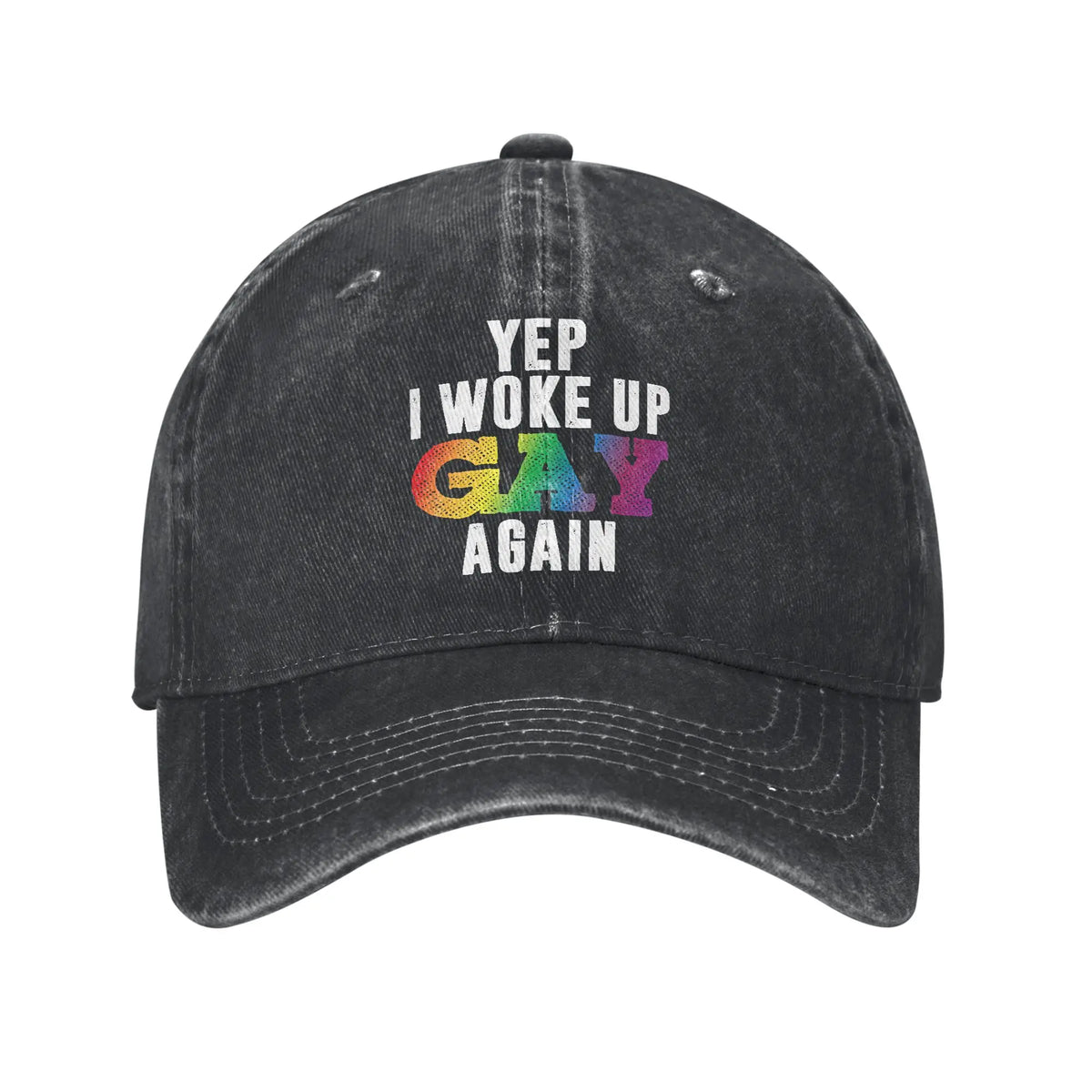 Purride Cat Pride Ally LGBT Rainbow Baseball Caps