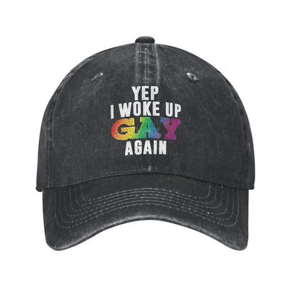 Purride Cat Pride Ally LGBT Rainbow Baseball Caps