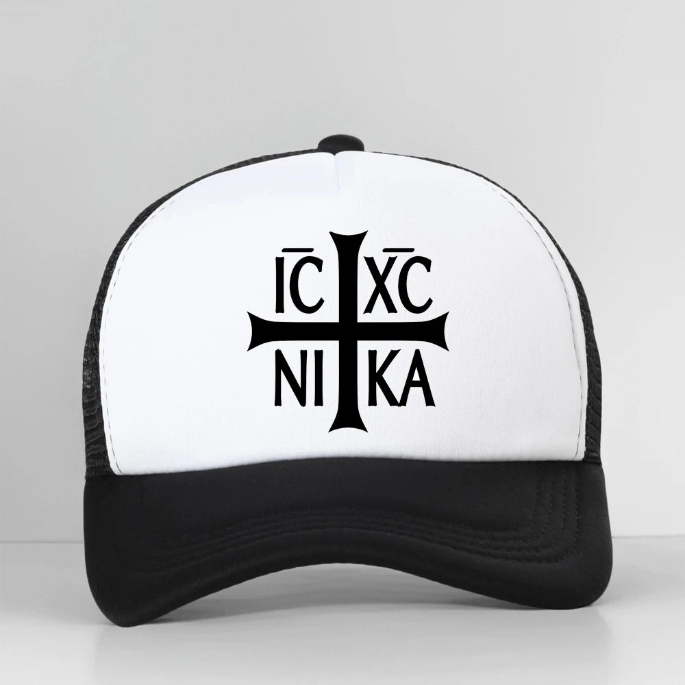 Jesus Christian Prayer Cross Mesh Baseball Cap