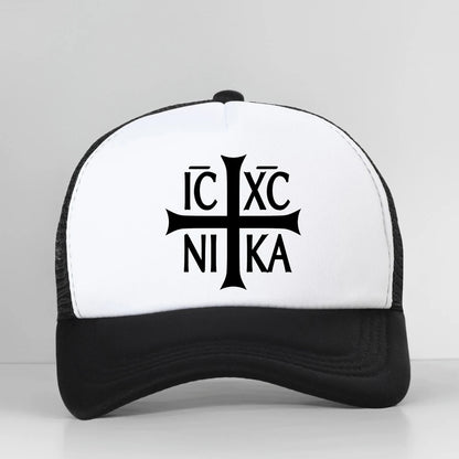 Jesus Christian Prayer Cross Mesh Baseball Cap