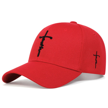 Unisex Letter Cross Embroidery Baseball Caps Spring And Autumn