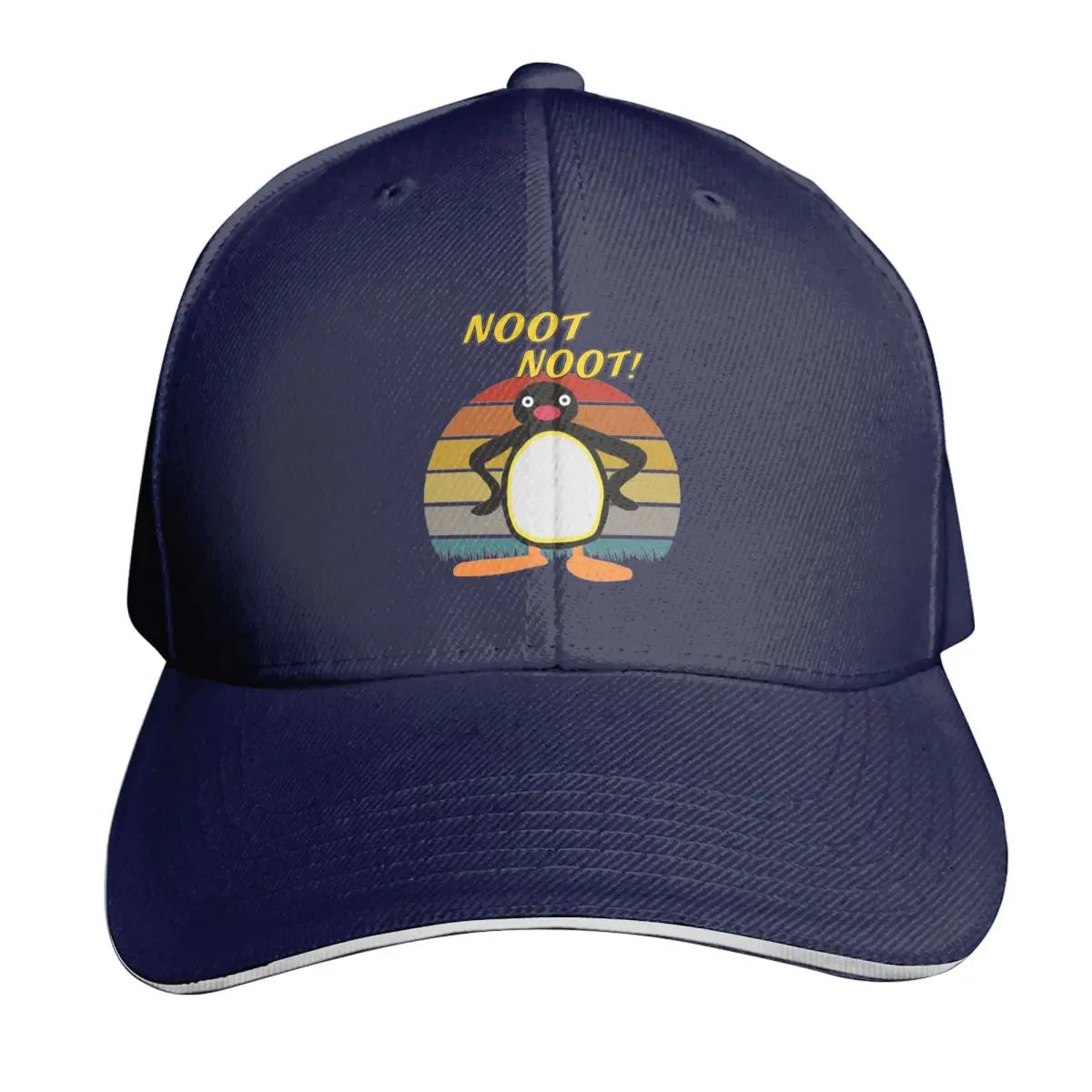 Pingu Noot Noot Logo Angery Pingu Cap Fashion Casual Baseball Caps