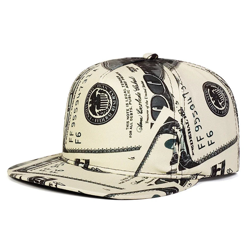 New Fashion Dollar Printing Baseball Cap