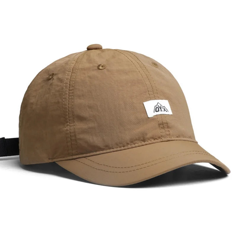 Unisex Retro Baseball Cap With Short Brim