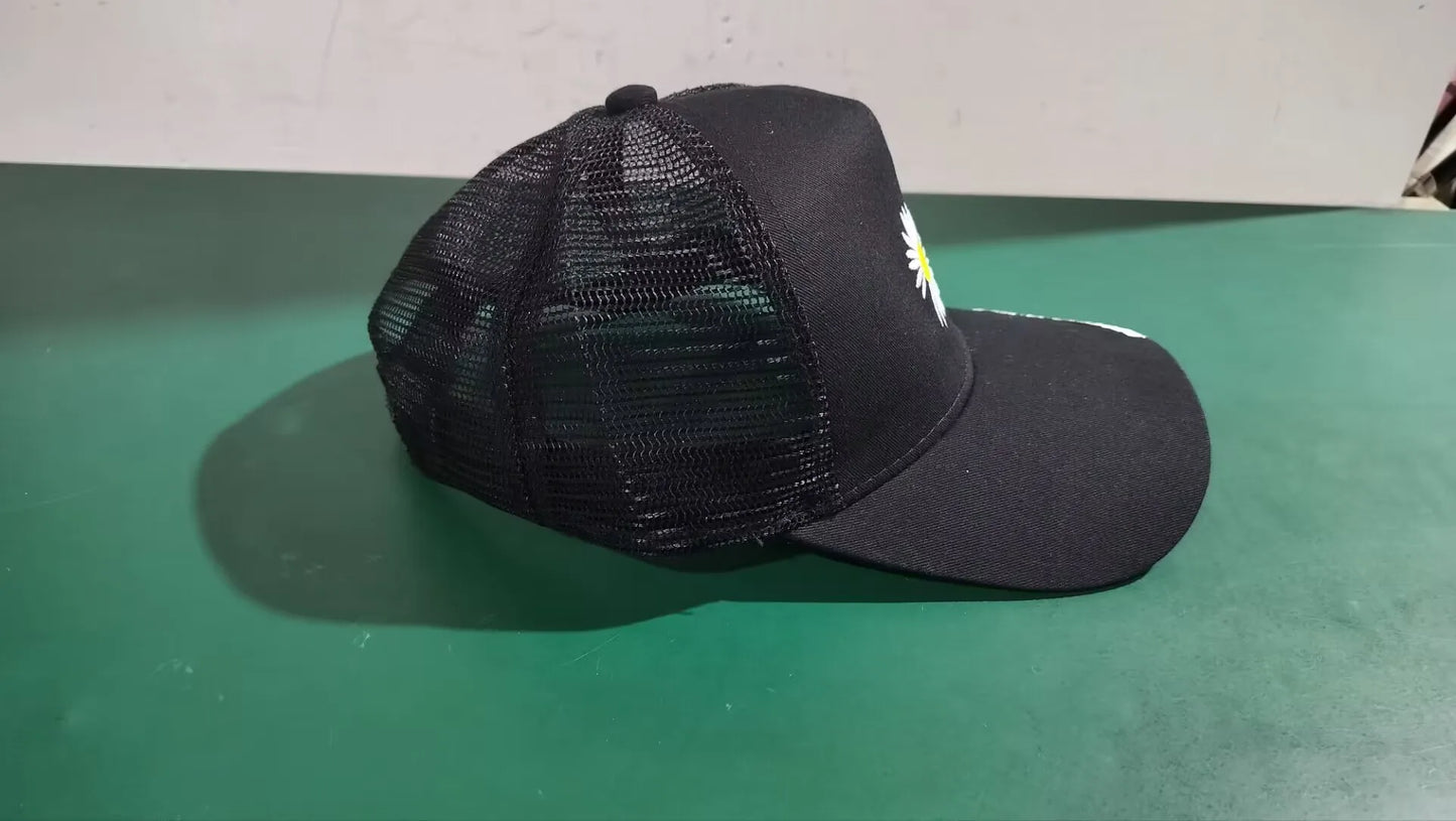 Summer Women Men Flower Embroidered Baseball Cap