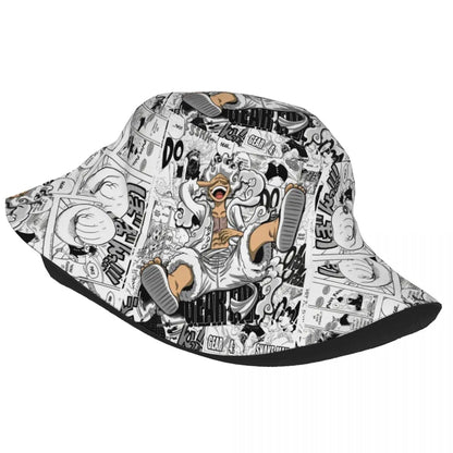 Unisex Bucket Hats One Piece Luffy Japanese Anime