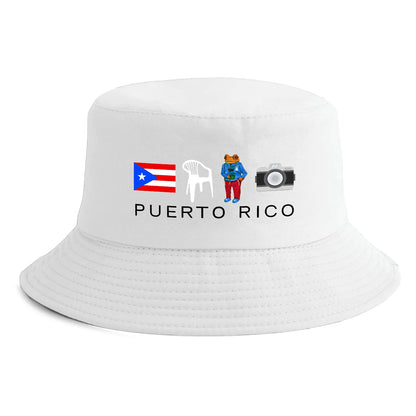Reversible Puerto Rico Print Bucket Hat