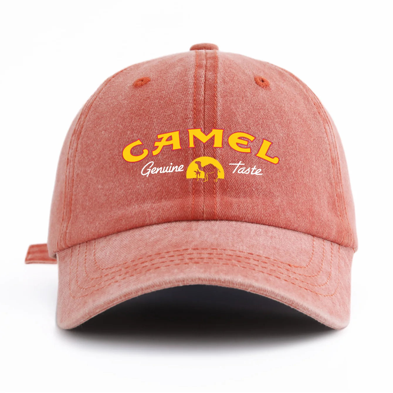 CAMEL Print Washed Baseball Cap For Adults
