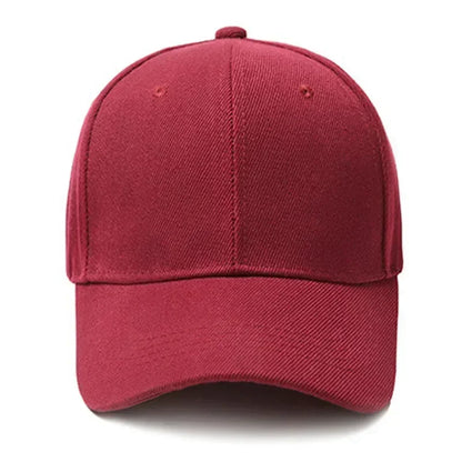 Solid Unisex Baseball Cap 6 Panel Men Caps Daily Women's