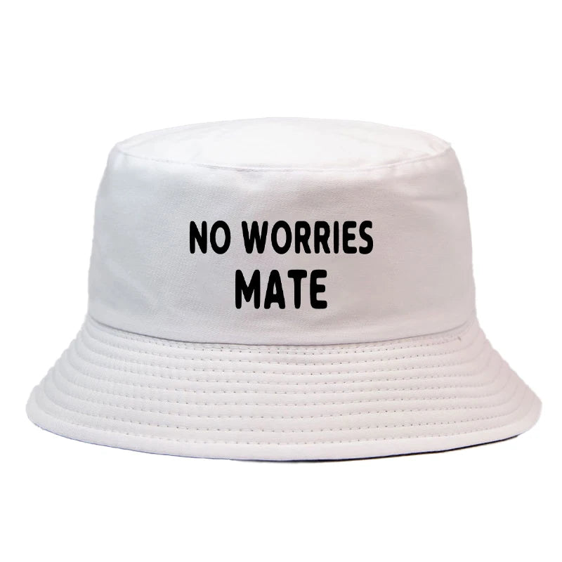 No Worry Mate Reversible Bucket Hat Fashion Girl Boy