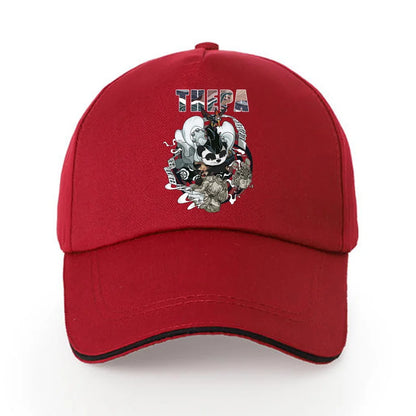 Summer Baseball Cap Solid Cotton Sun Hat Samurai Print