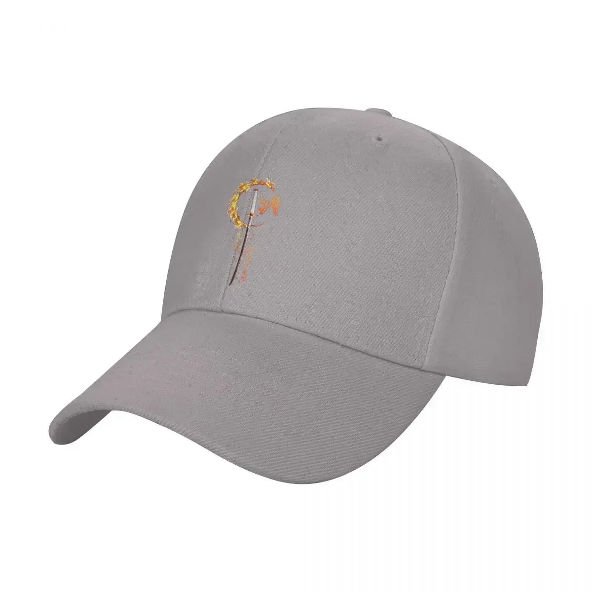 Demon Sword Blade Of Fire Flame Baseball Cap