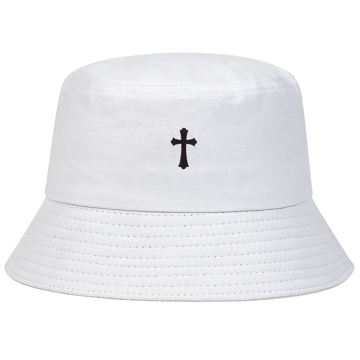 Unisex Cross Print Personality Bucket Hats