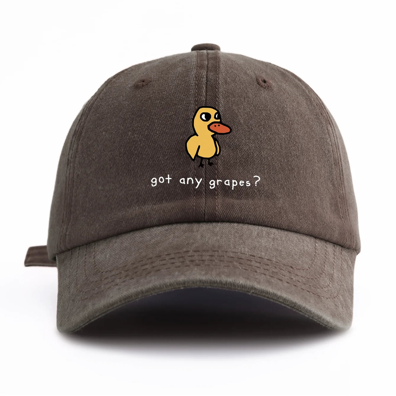 GOT ANY GRAPES Print Washed Baseball Cap For Adults