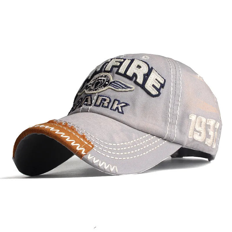 Men Women Cotton Embroidered Letter Printed Baseball Cap