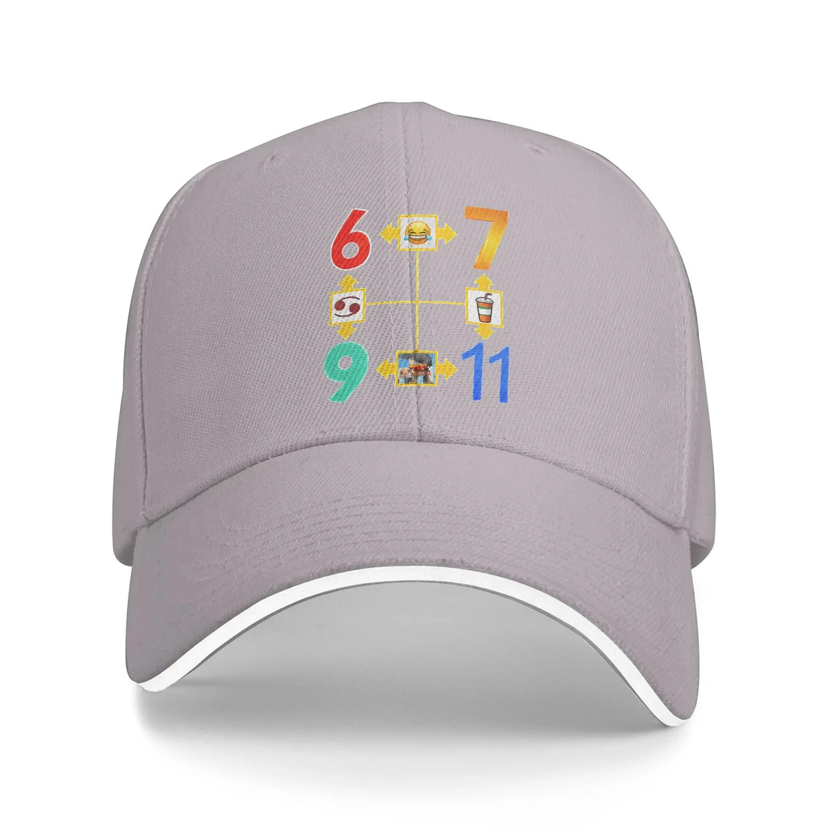 6 7 9 11 Meme Diagram Baseball Cap