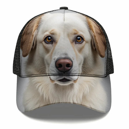 Atlas Mountain Dog Aidi Custom Flat Brim Cap Sun Hat Baseball Hat