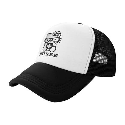 Unisex Hello Kitty Zodiac Virgo Baseball Cap Hip-Hop Mesh Baseball Cap