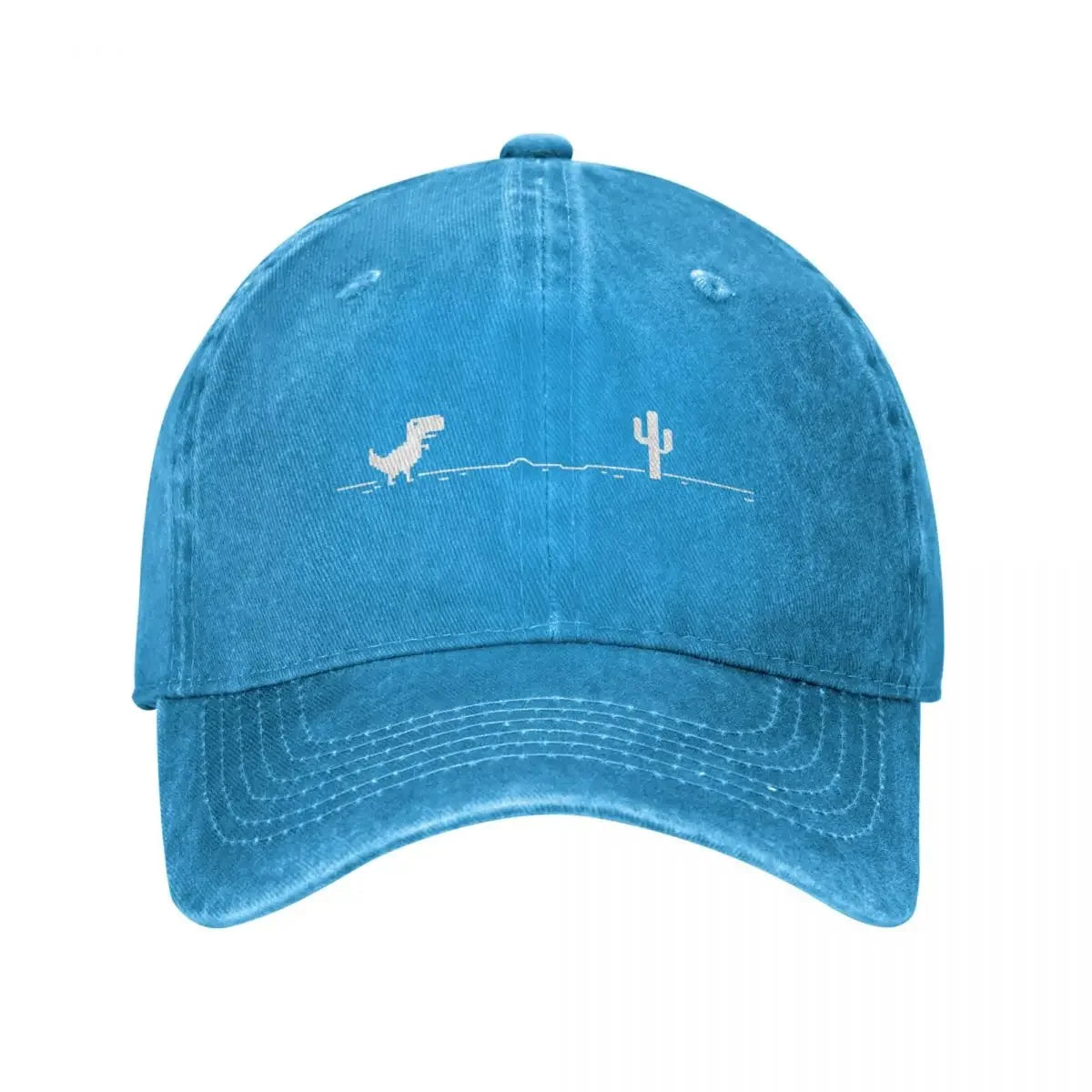 No Internet Dinosaur Graphic Baseball Cap