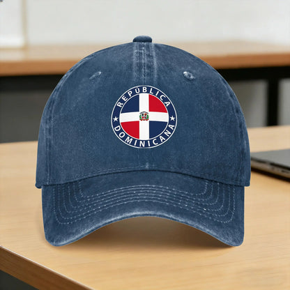 Dominican Republic República Flag Flag Coat Of Arms Baseball Cap